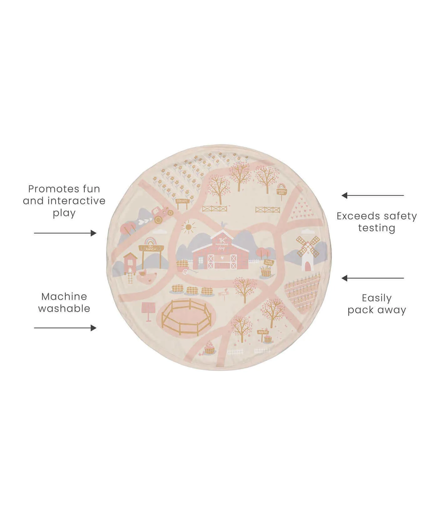 2-in-1 Playmat   Toy Bag | The Ranch