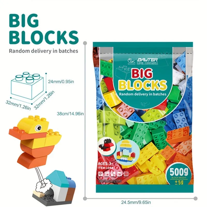500g Large Building Blocks Educational Puzzle Toys for Kids