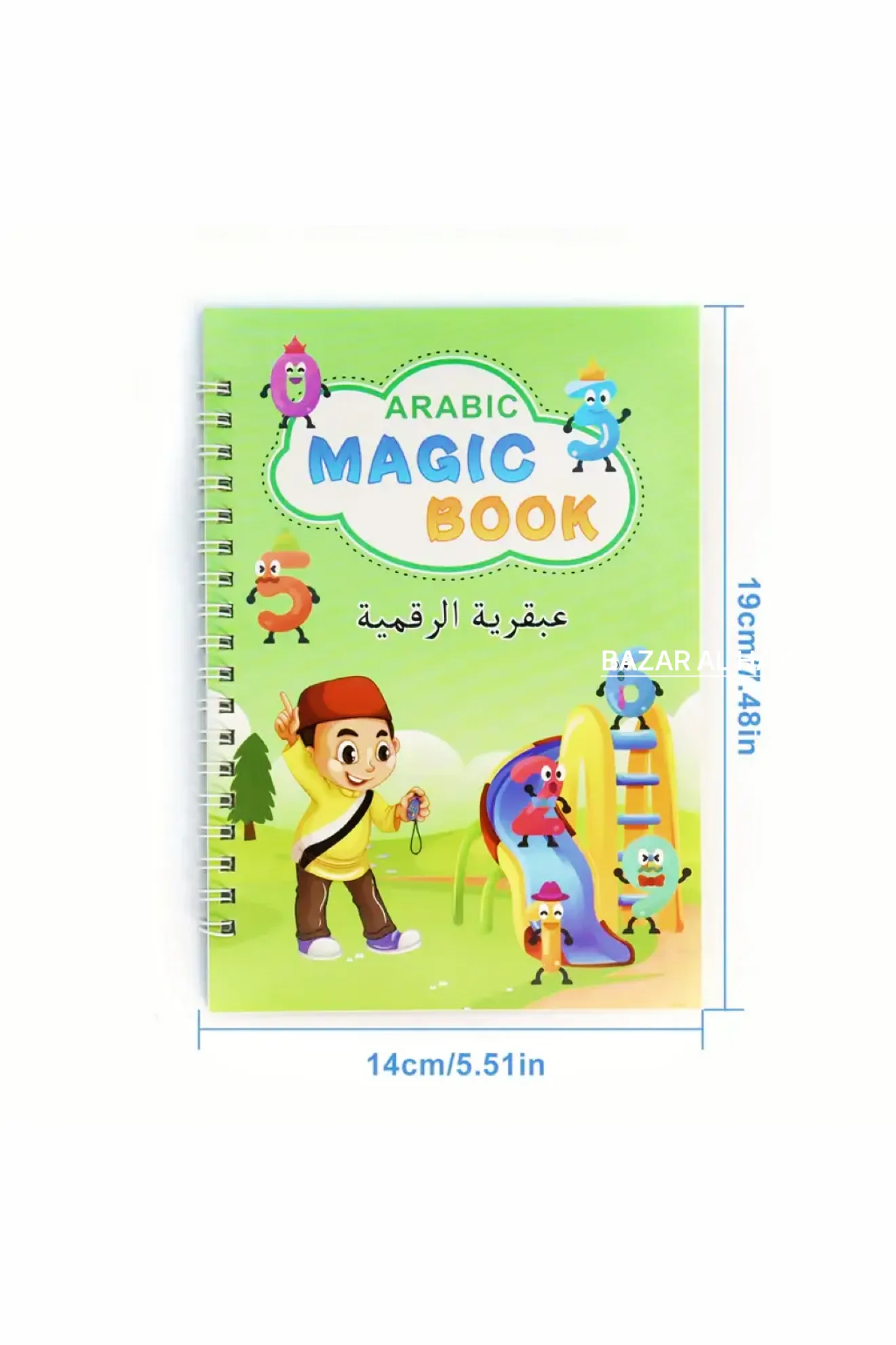 Arabic Number Tracing Copybook With Erasable Pen - Handwriting Practice Book