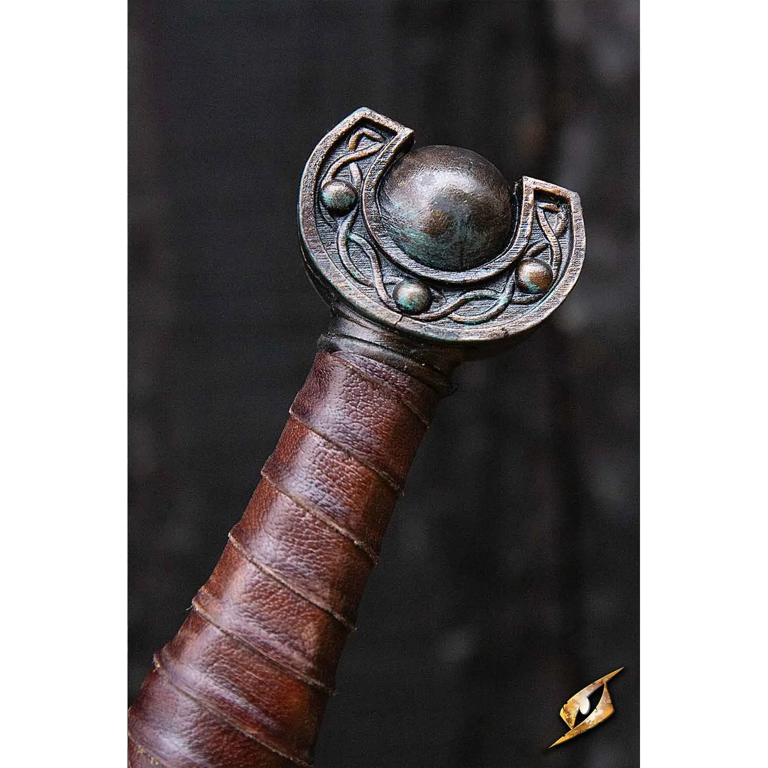 Battleworn Celtic Leaf Sword - 60 cm