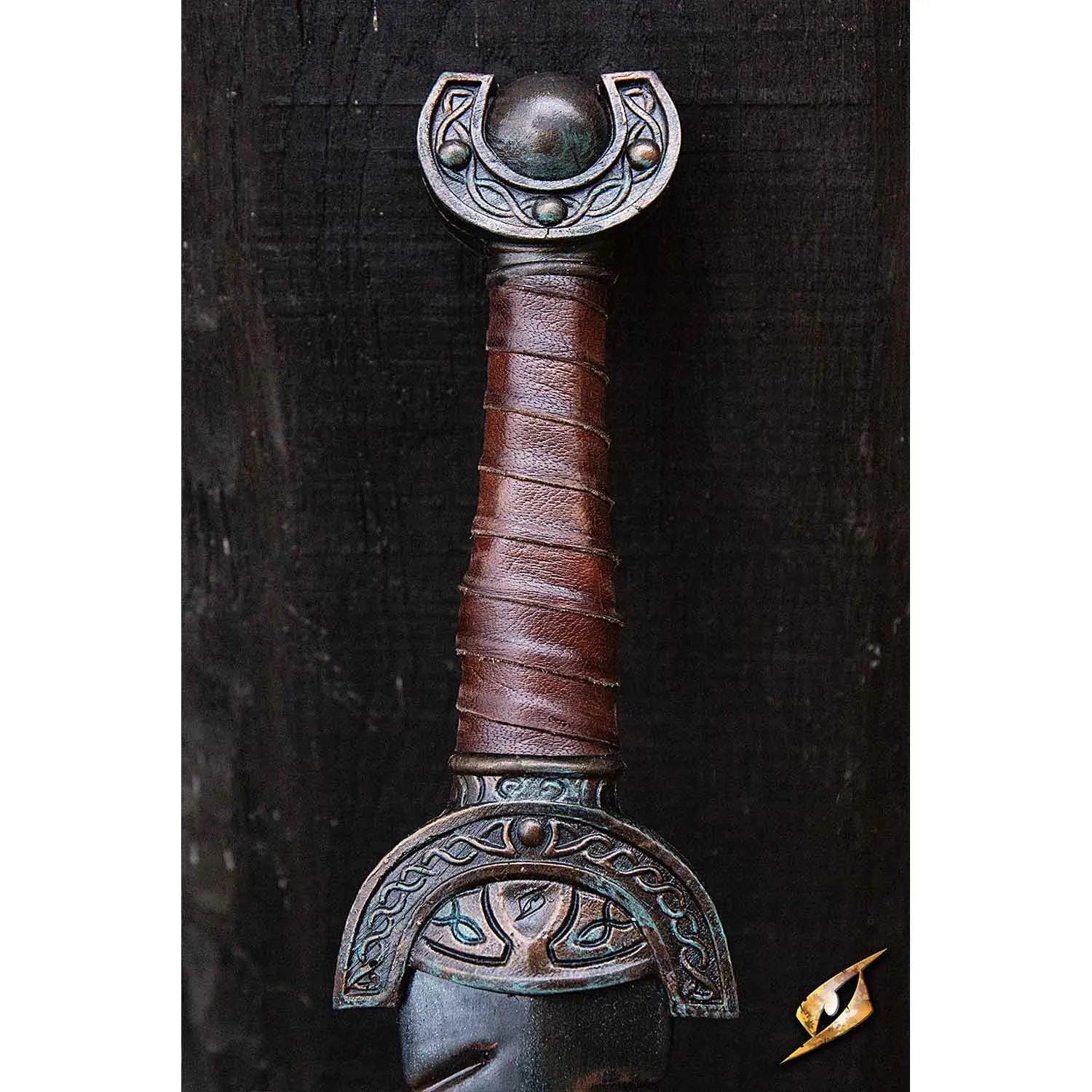 Battleworn Celtic Leaf Sword - 60 cm