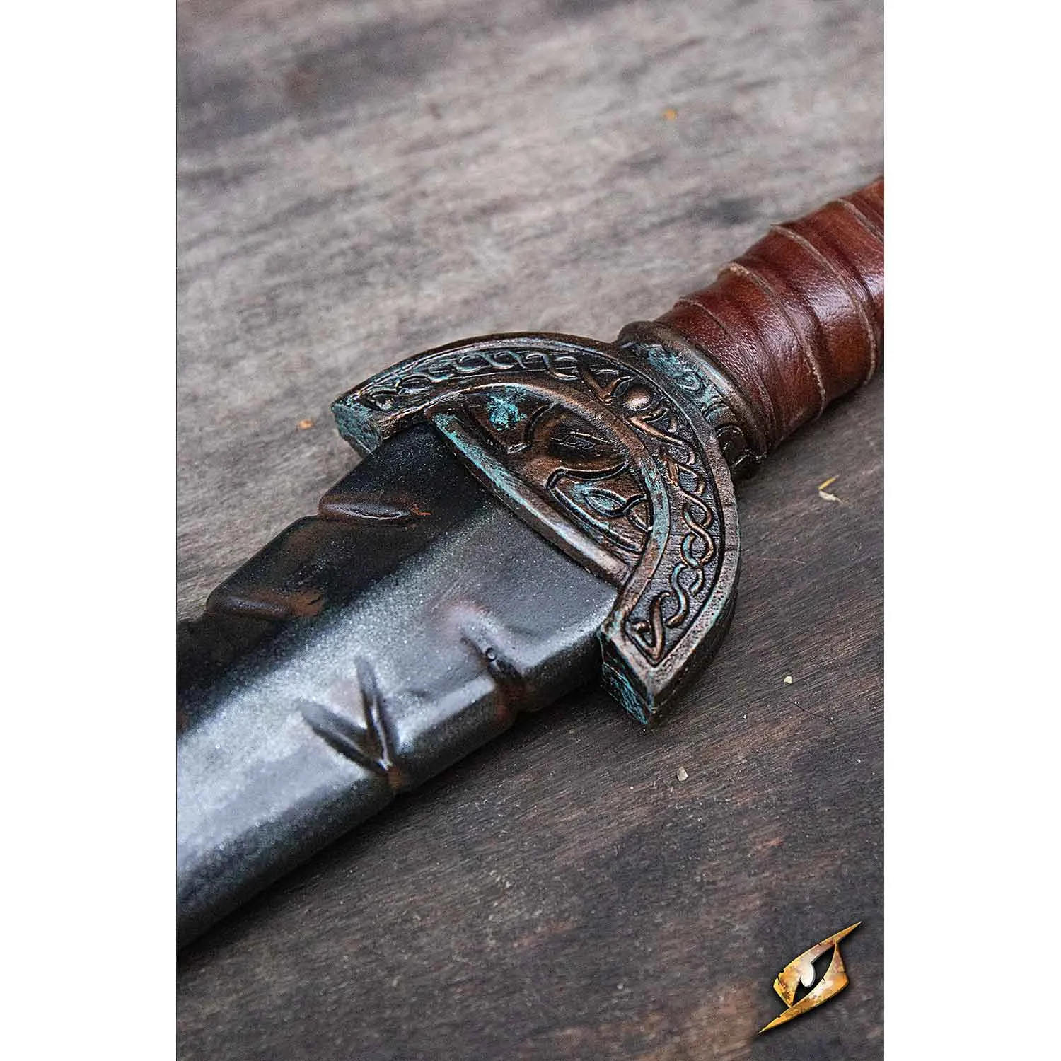 Battleworn Celtic Leaf Sword - 60 cm