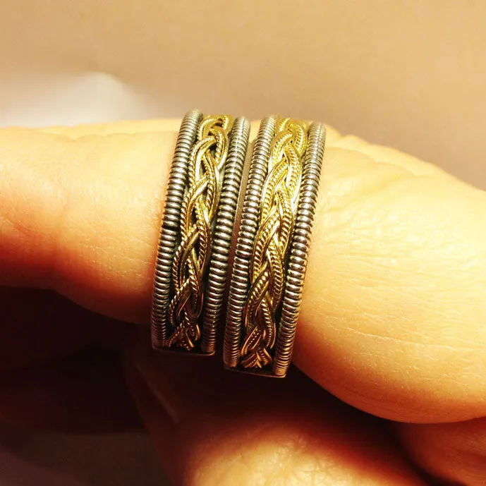 Braid of Ariadne Silver & Gold Ring