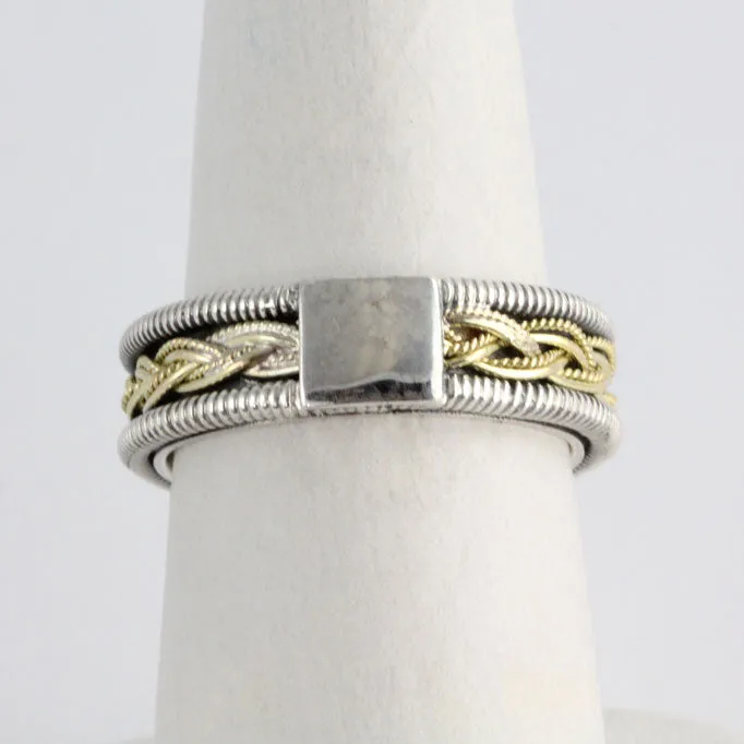 Braid of Ariadne Silver & Gold Ring