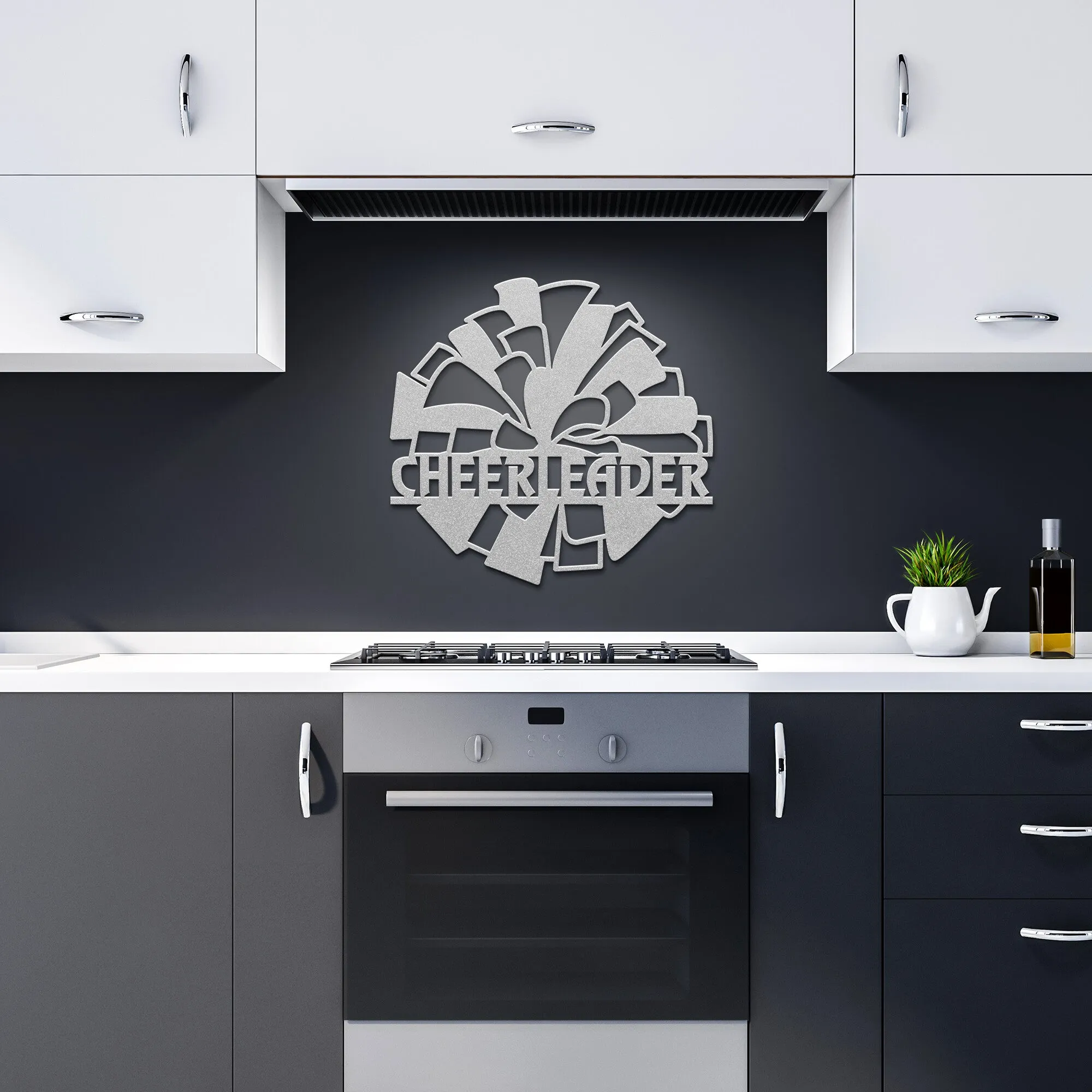 Cheerleader pp -1C Mascot Steel Wall Art