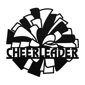 Cheerleader pp -1C Mascot Steel Wall Art