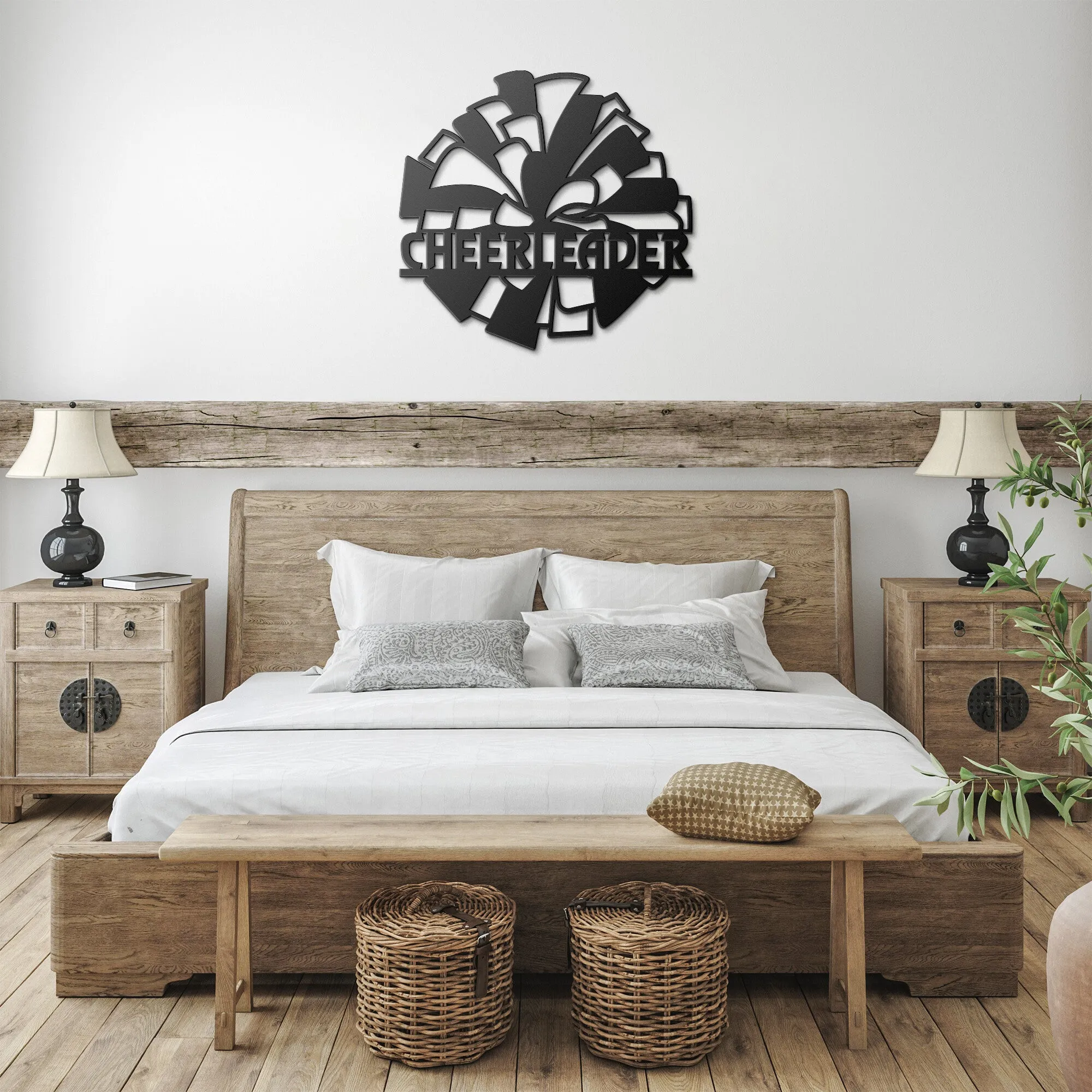 Cheerleader pp -1C Mascot Steel Wall Art