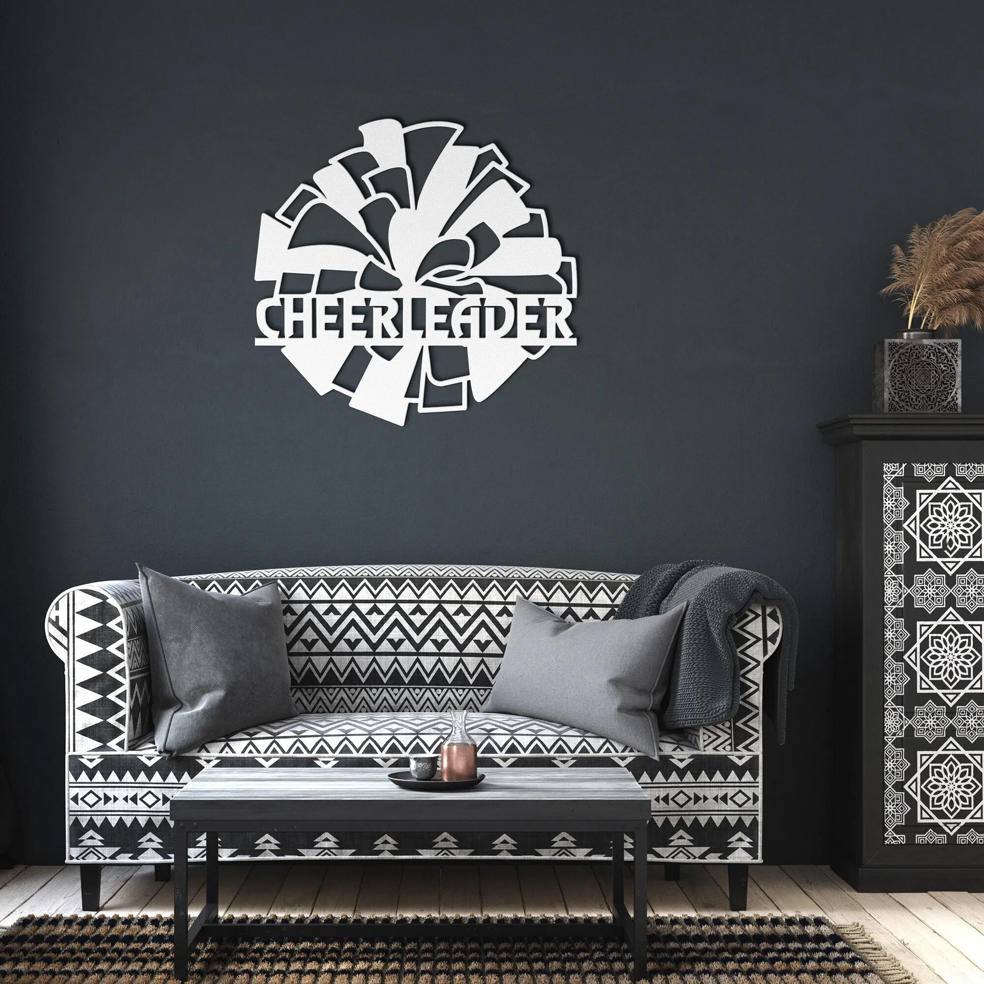 Cheerleader pp -1C Mascot Steel Wall Art
