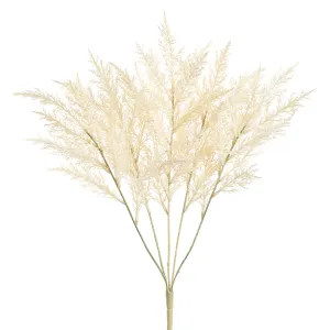 Cream Dried-Look Grass Bush