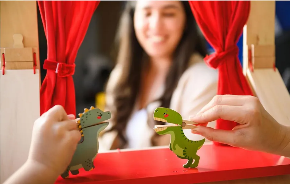 Dinosaur Clothespin Puppets
