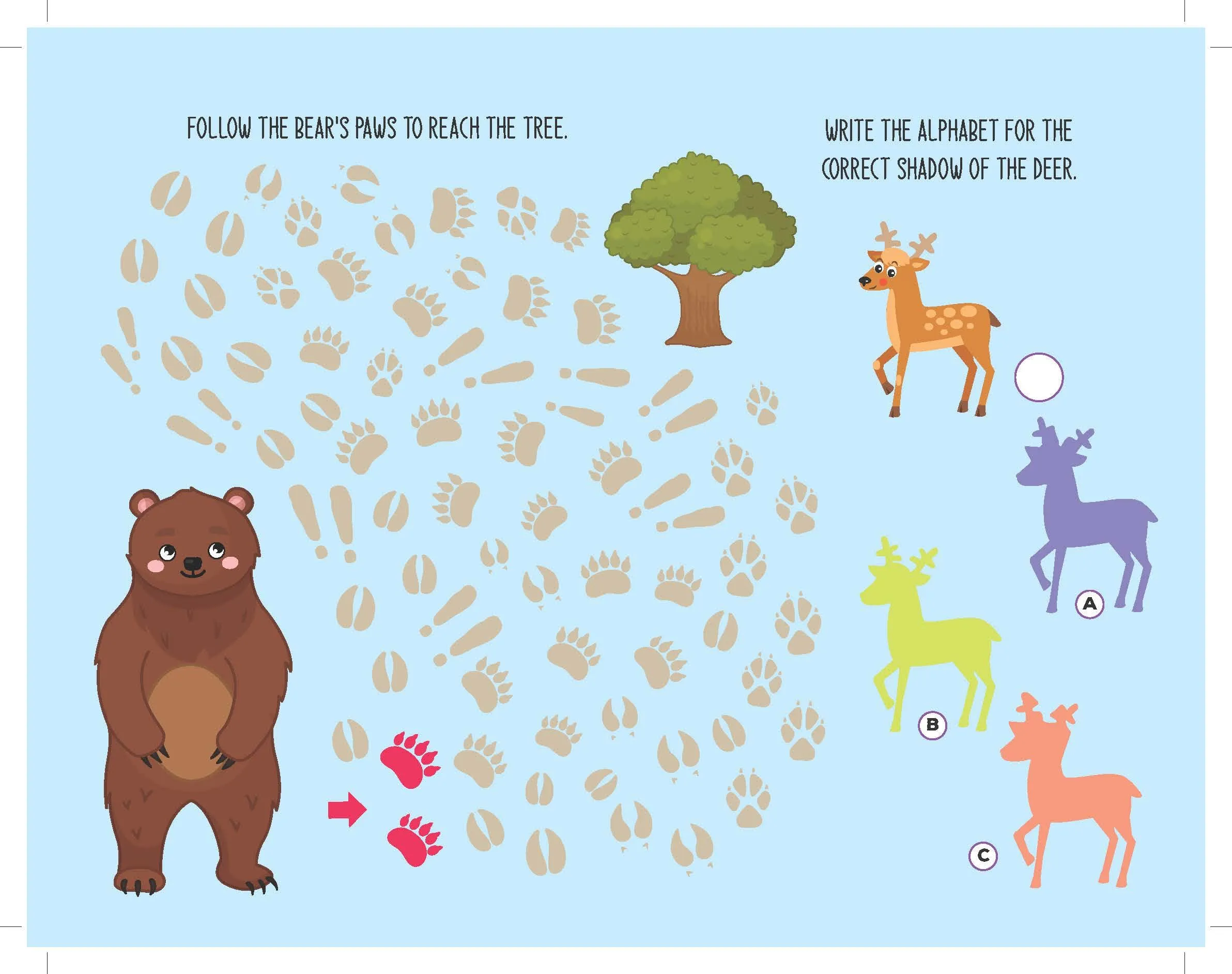 Dreamland Fun with Animals - An Activity & Colouring Book for Kids Ages 3 