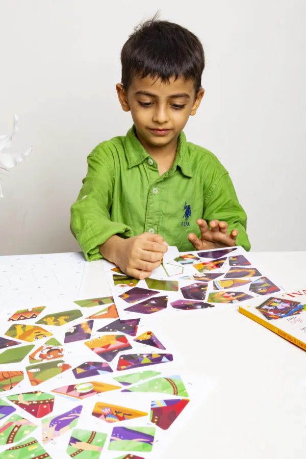 Educational Sticker Puzzle – Circus Carnival