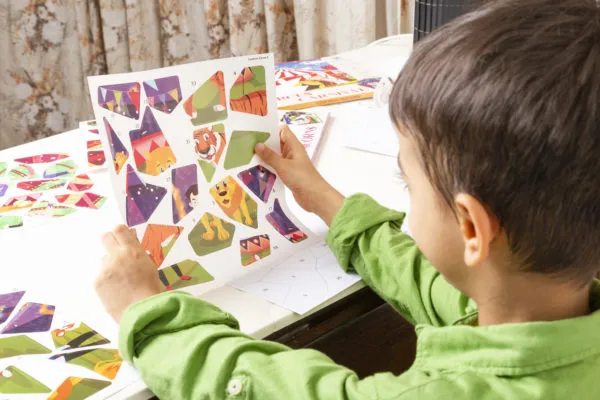 Educational Sticker Puzzle – Circus Carnival