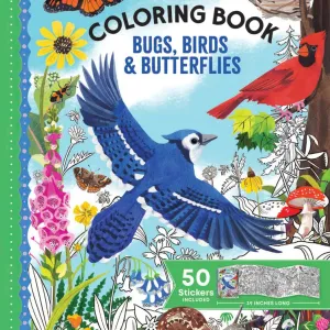 eeBoo Bugs, Birds & Butterflies Fold Out Coloring Book