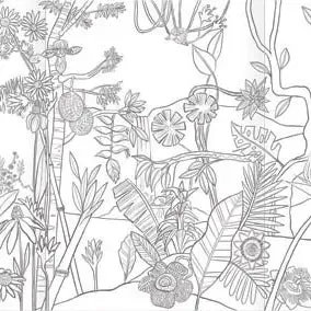 eeBoo Bugs, Birds & Butterflies Fold Out Coloring Book