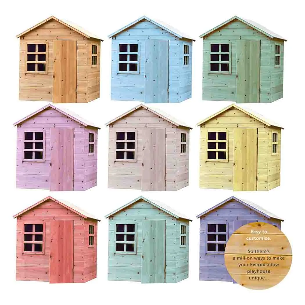 Evermeadow Playhouse – Kids Wooden Playhouse