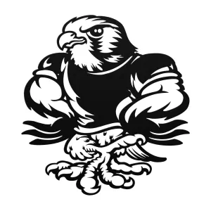 Falcon-Eagle03X-Mascot Steel Art