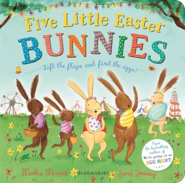 Five Little Easter Bunnies Story Sack with Lanka Kade Wooden Easter Eggs