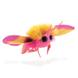 Folkmanis Finger Puppet- Mini Rosy Maple Moth
