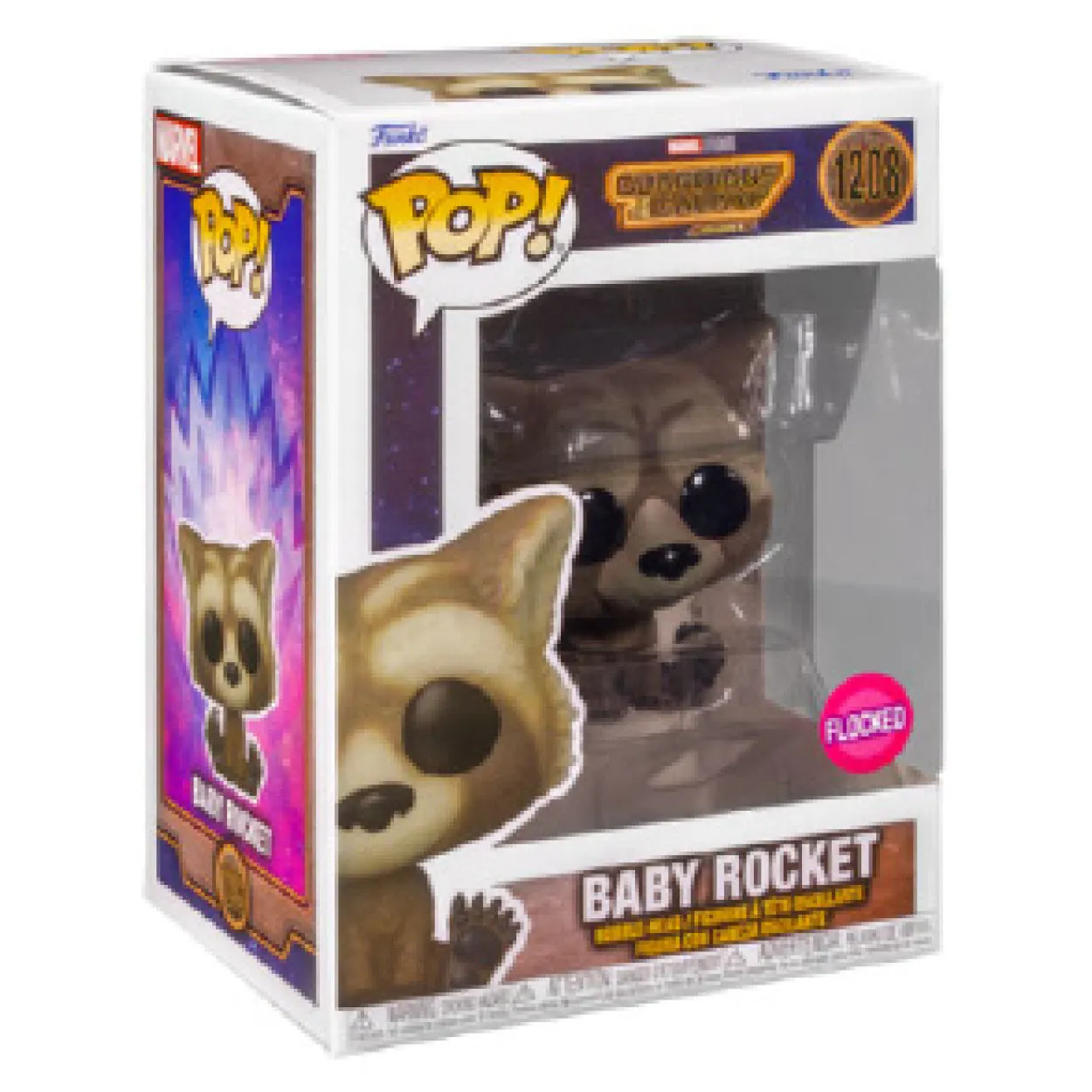 Guardians of the Galaxy: Vol. 3 - Baby Rocket (Flocked) US Exclusive Pop! Vinyl