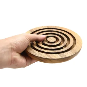 Handmade Wooden 3D Marble Run Maze Puzzle - Set of 3 Balls