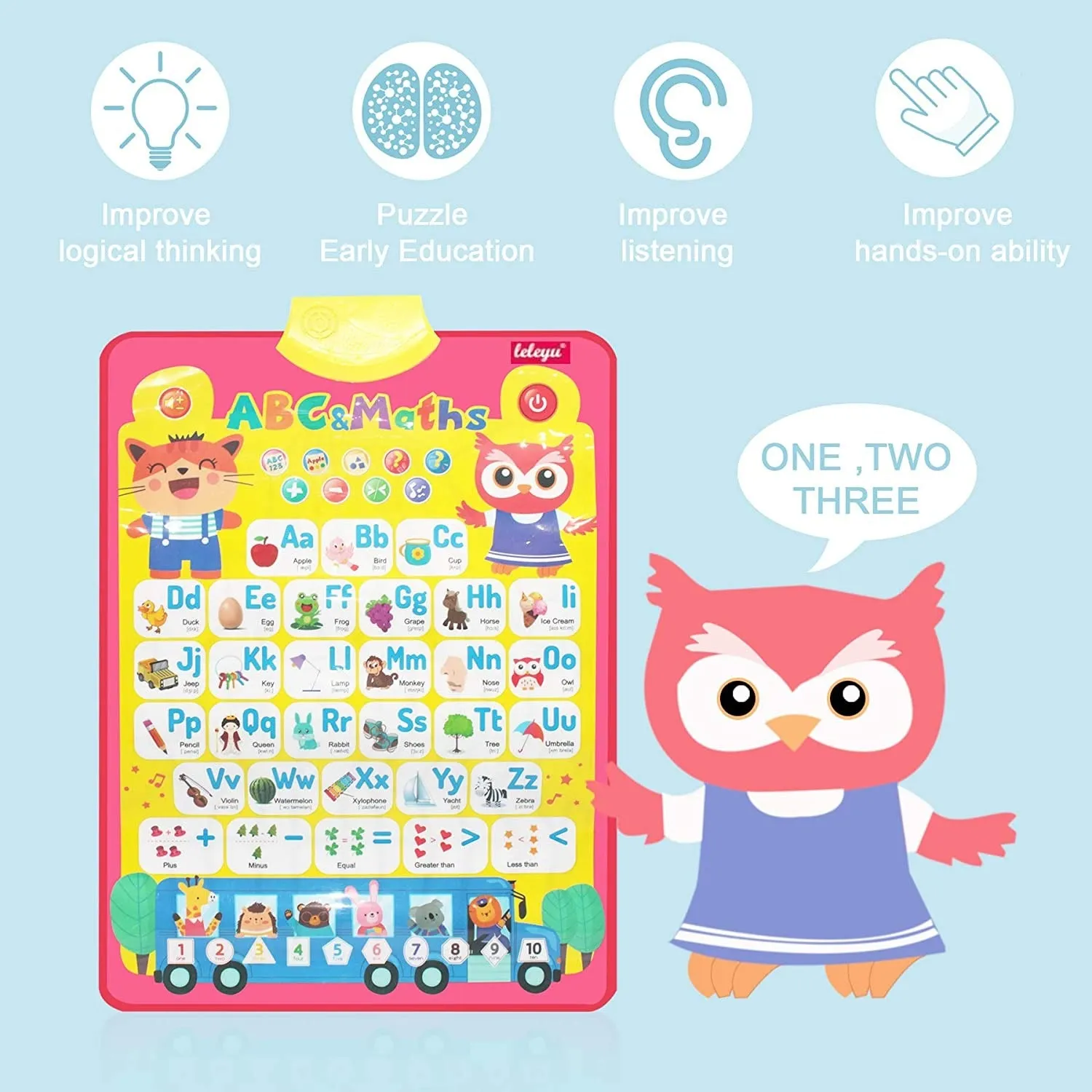 Interactive Alphabet and Number Talking Wall Chart - 796