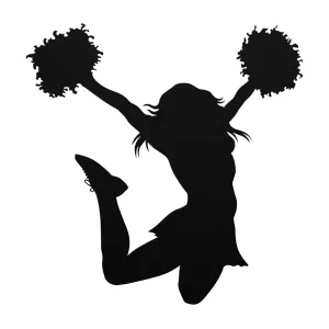 Jumping Cheerleader-2_Steel Wall Art