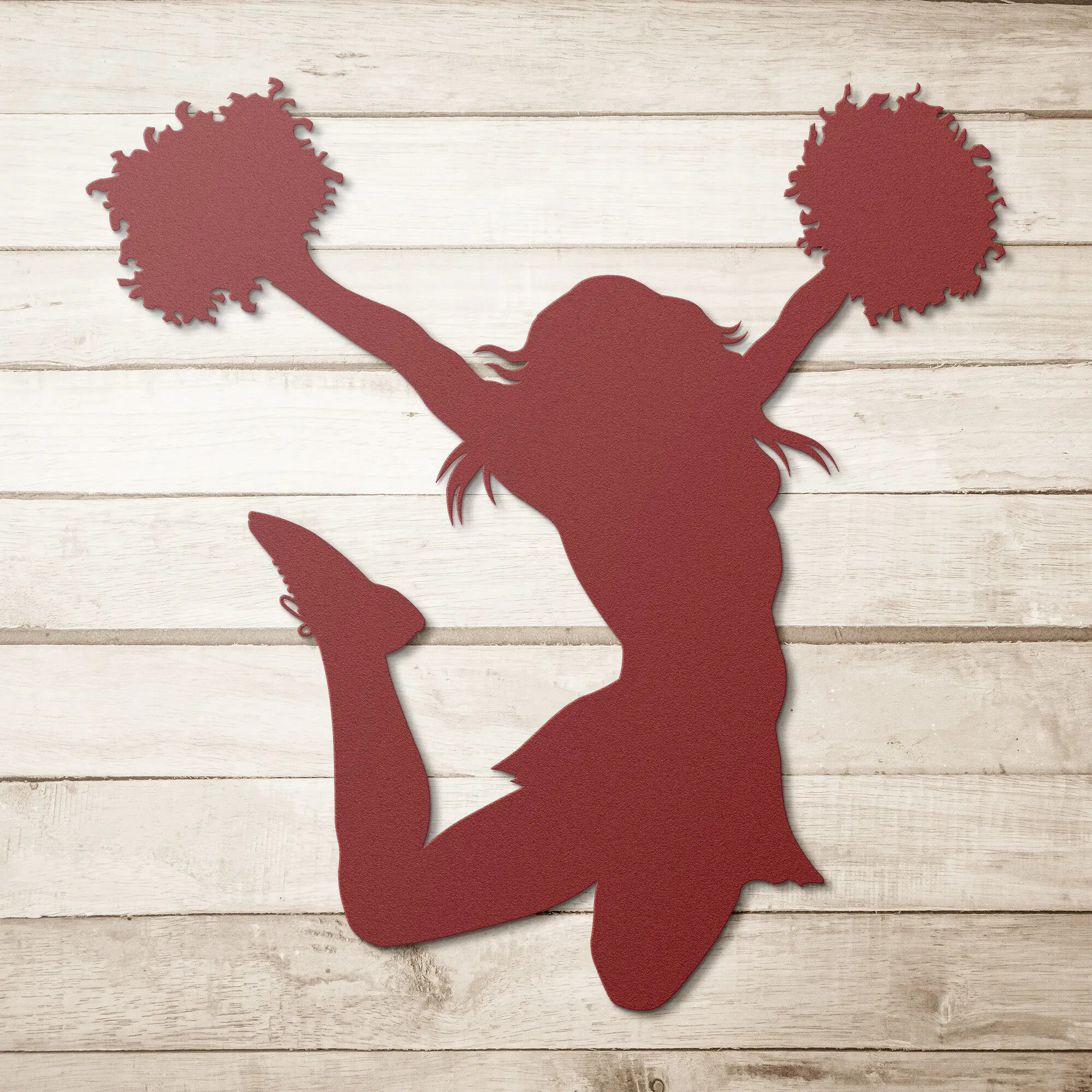 Jumping Cheerleader-2_Steel Wall Art