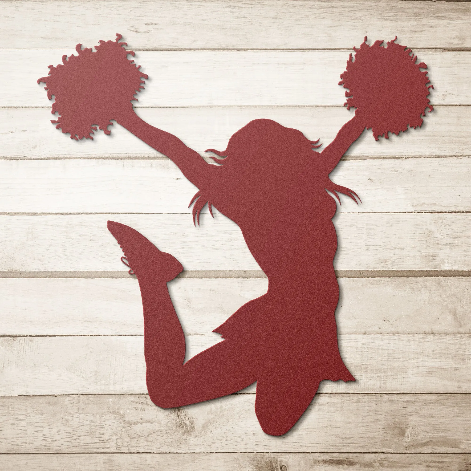 Jumping Cheerleader-2_Steel Wall Art
