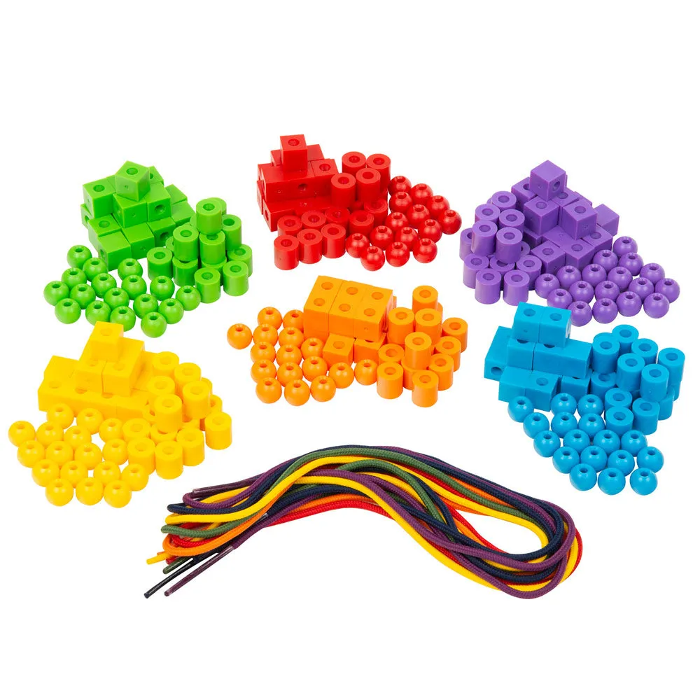 Kids First Math: Lacing Beads Math Kit with Activity Cards