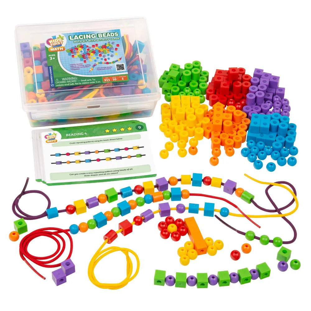 Kids First Math: Lacing Beads Math Kit with Activity Cards