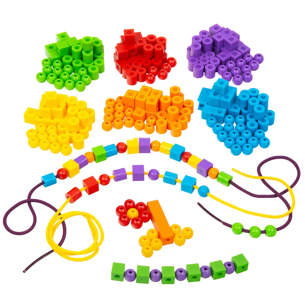 Kids First Math: Lacing Beads Math Kit with Activity Cards