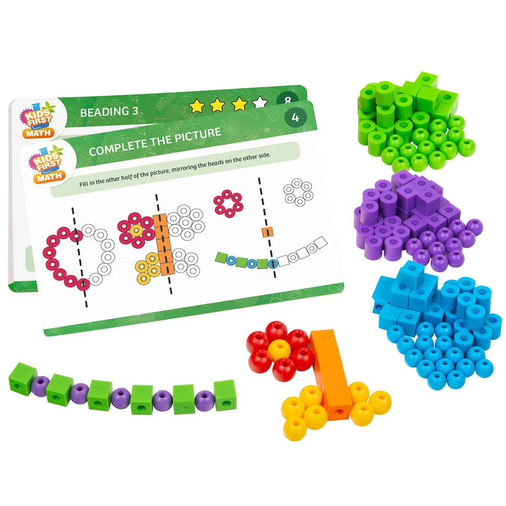 Kids First Math: Lacing Beads Math Kit with Activity Cards