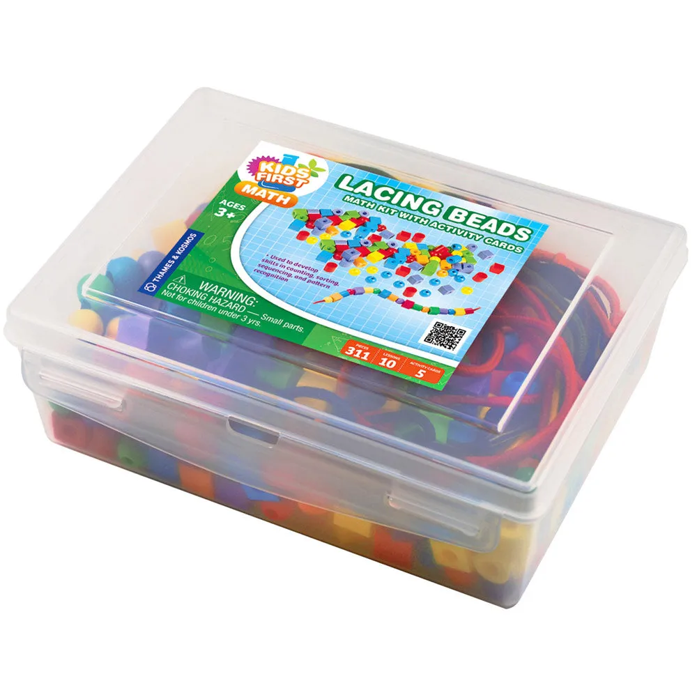 Kids First Math: Lacing Beads Math Kit with Activity Cards