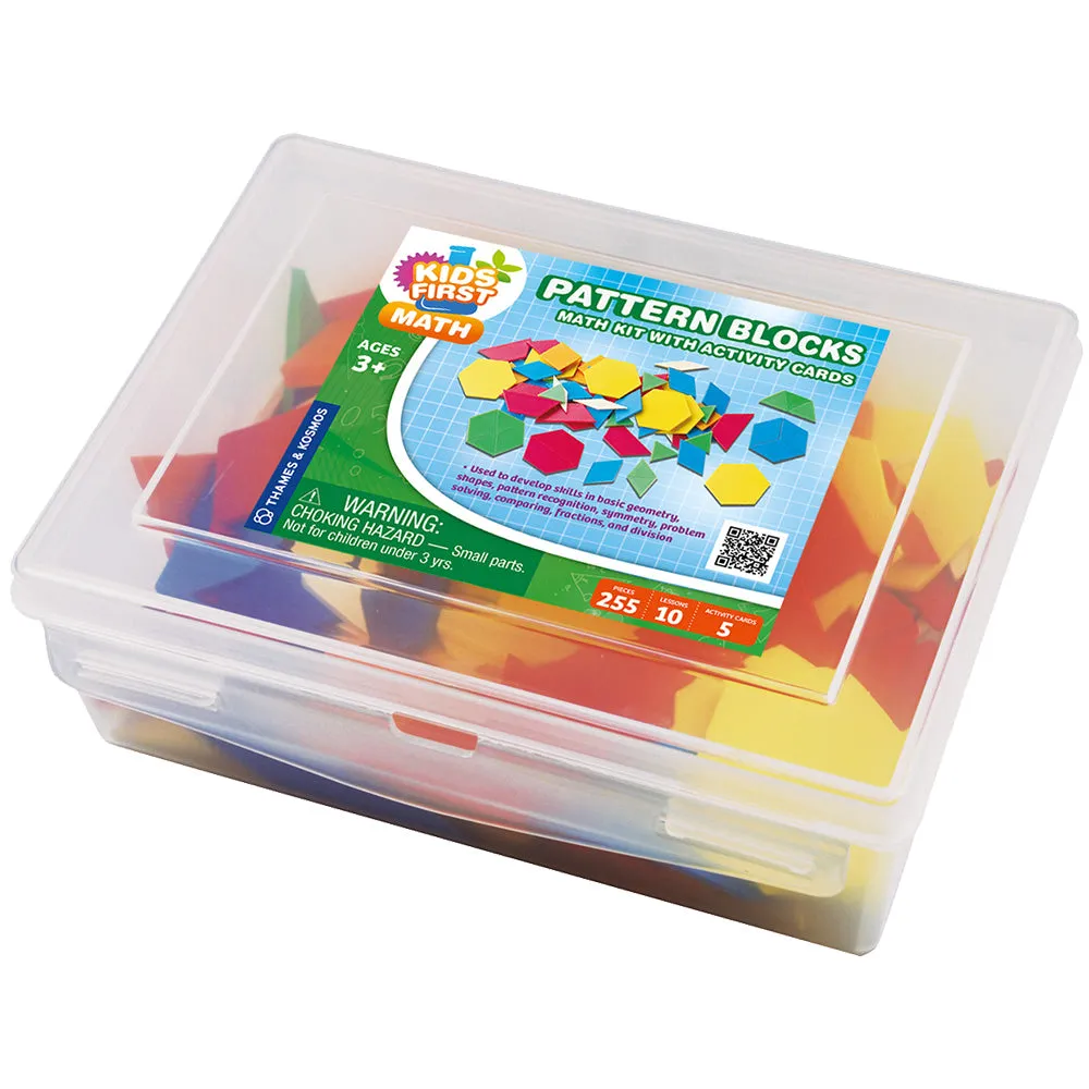 Kids First Math: Pattern Blocks Math Kit with Activity Cards