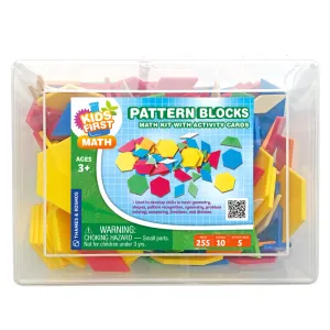 Kids First Math: Pattern Blocks Math Kit with Activity Cards