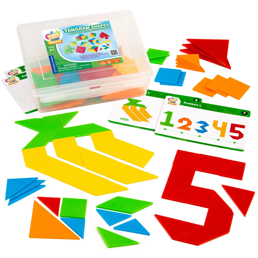 Kids First Math: Tangram Shapes Math Kit with Activity Cards
