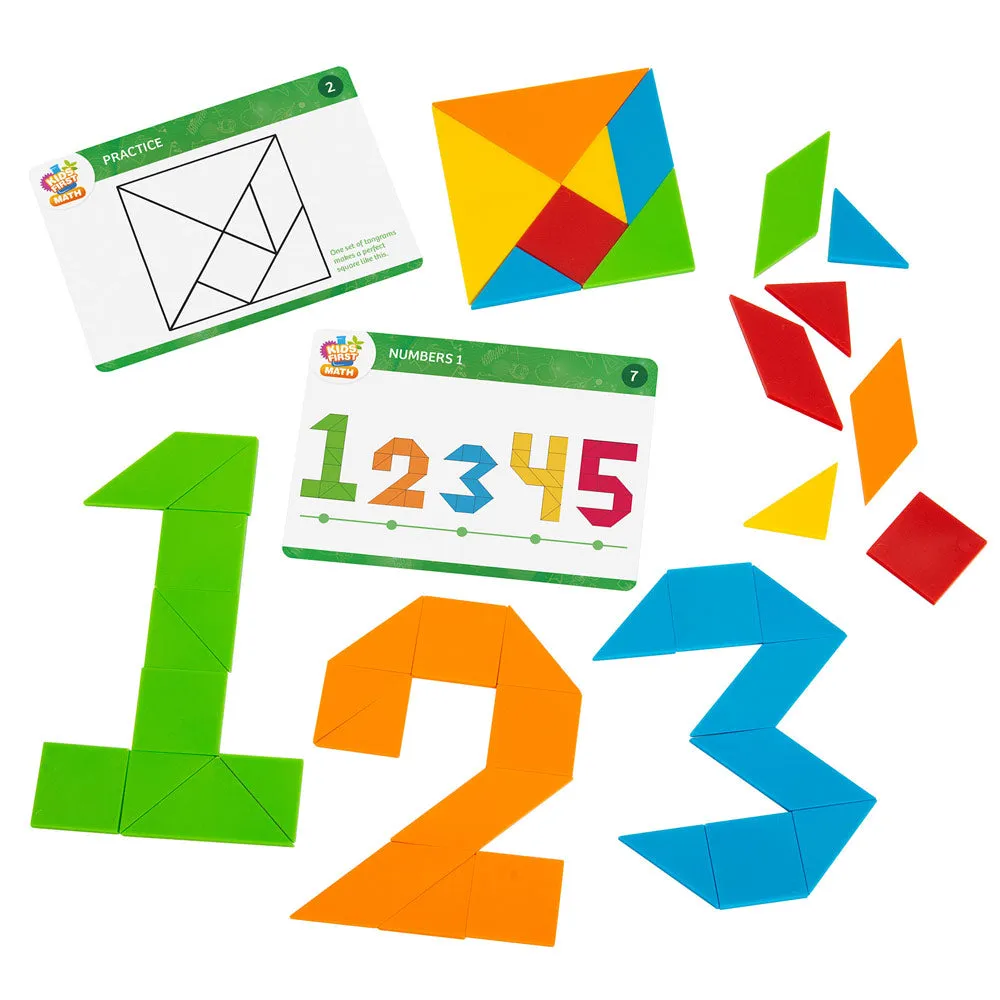 Kids First Math: Tangram Shapes Math Kit with Activity Cards
