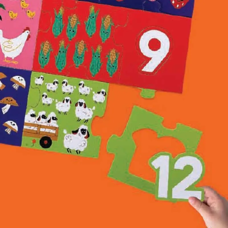 Let's Learn Puzzle 36pc - Barnyard 123