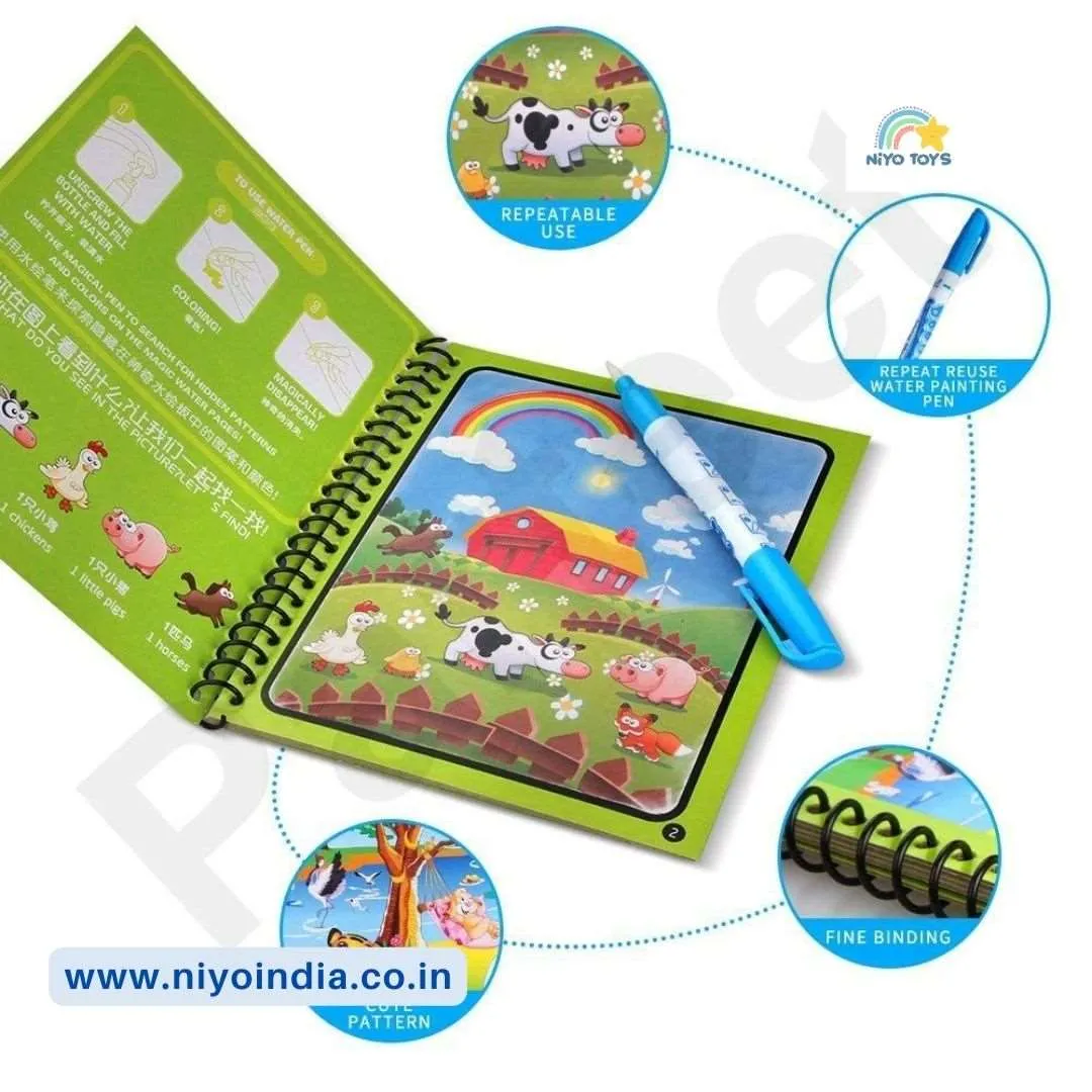 Magic Water Painting Book Magic Doodle Pen Kids