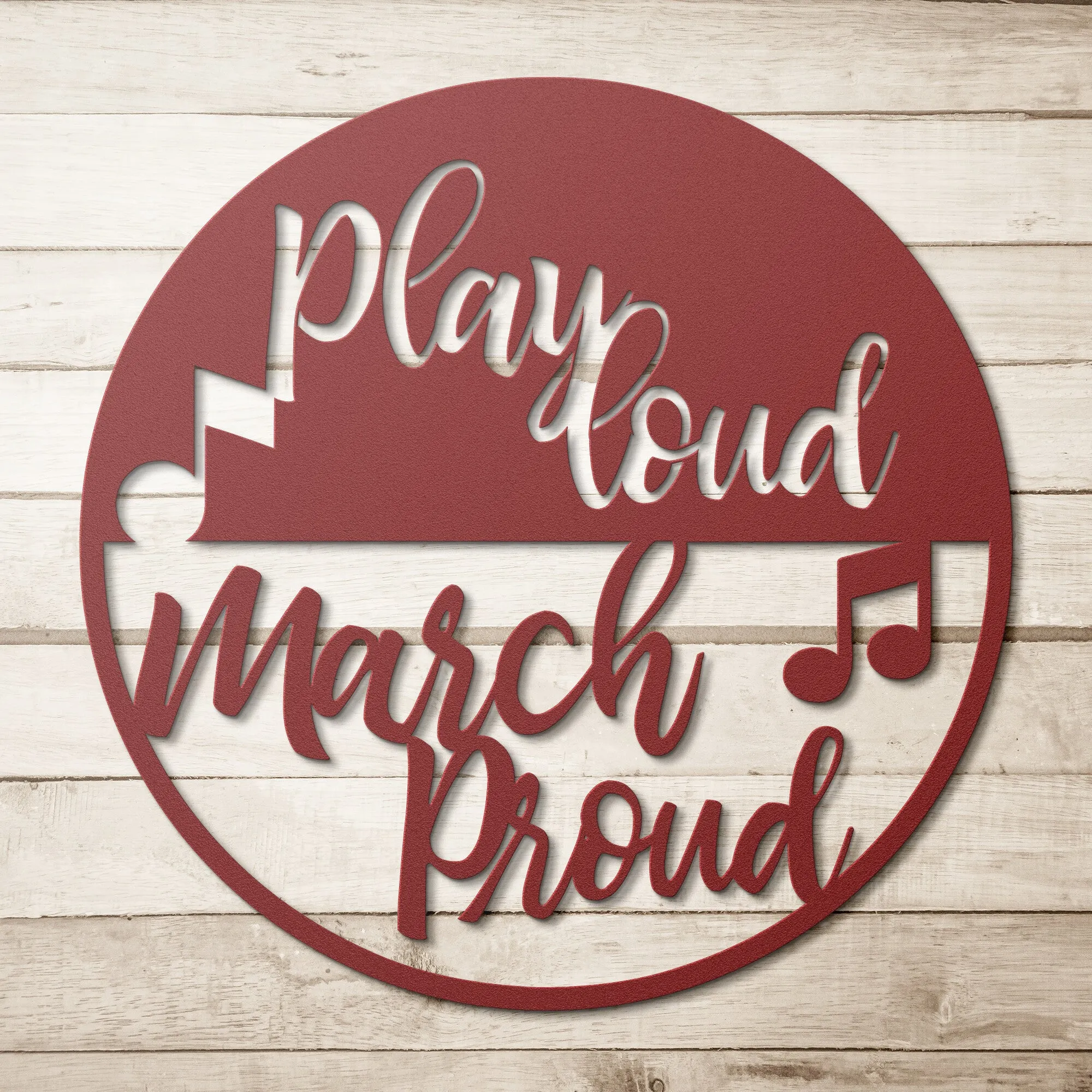 Marching Band -03-1 _ Mascot Steel Wall Art