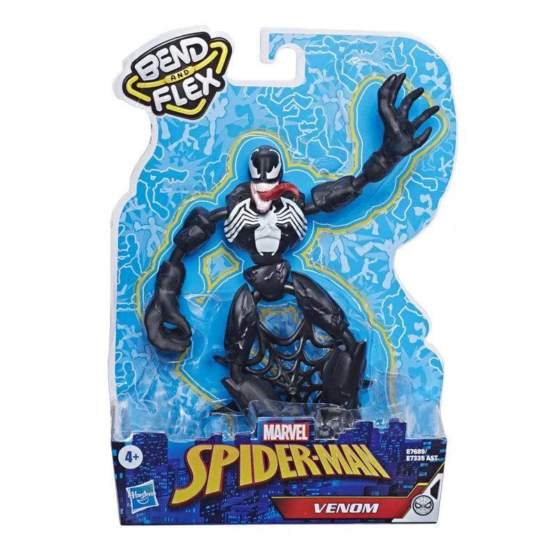 Marvel Spider-Man Bend and Flex Venom, 6-Inch Flexible Action Figure, Includes Web Accessory, Ages 6 And Up