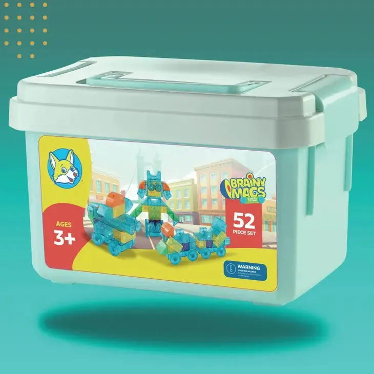PLA 52-Piece Magnetic Cubes Block Set