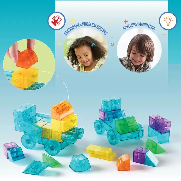 PLA 52-Piece Magnetic Cubes Block Set