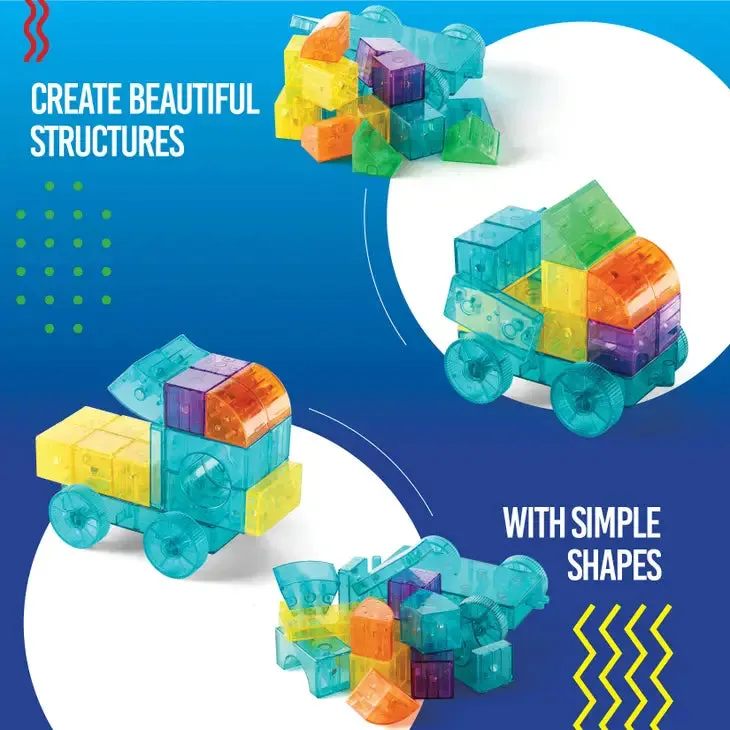 PLA 52-Piece Magnetic Cubes Block Set