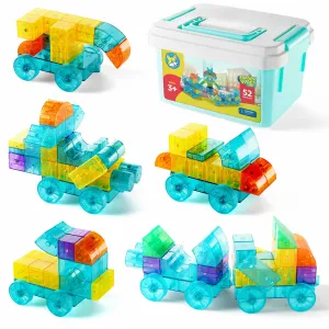 PLA 52-Piece Magnetic Cubes Block Set