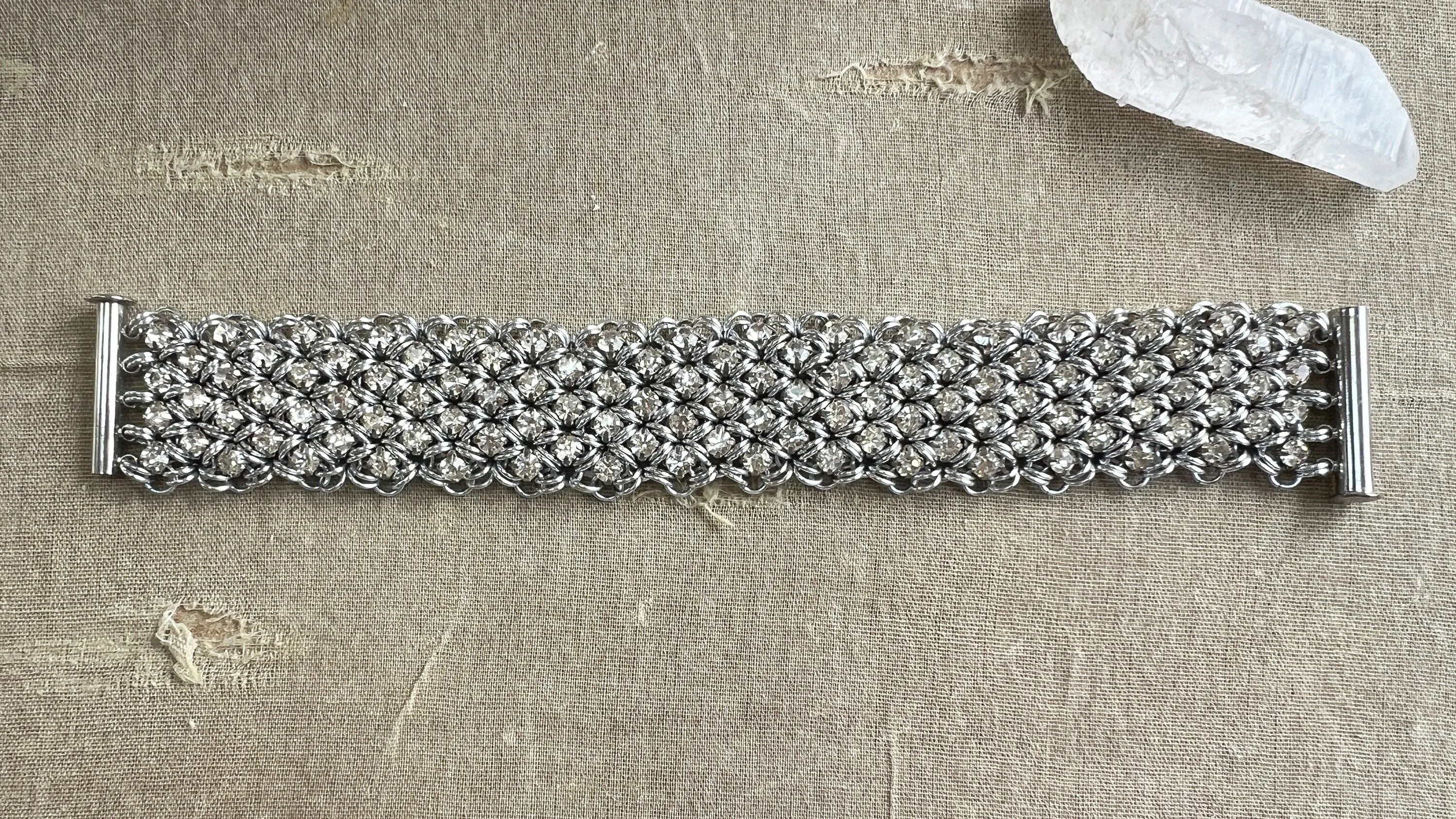 Rhinestone Cuff Bracelet PDF Tutorial & Video Class - NO PHYSICAL ITEMS INCLUDED