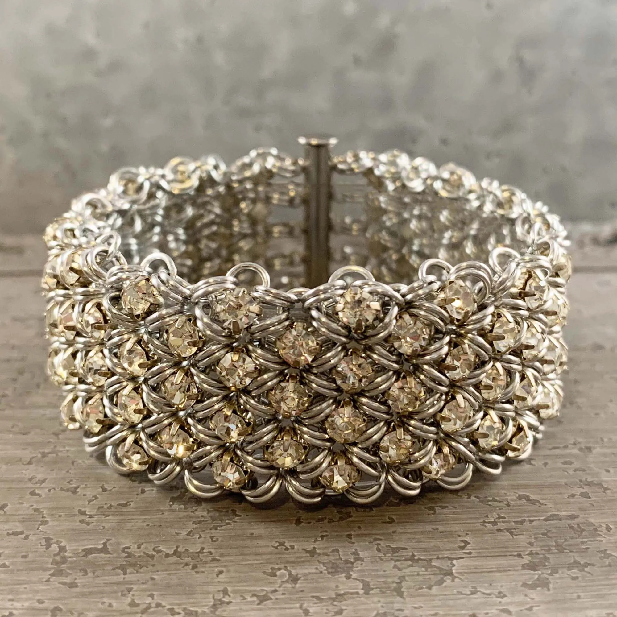 Rhinestone Cuff Bracelet PDF Tutorial & Video Class - NO PHYSICAL ITEMS INCLUDED