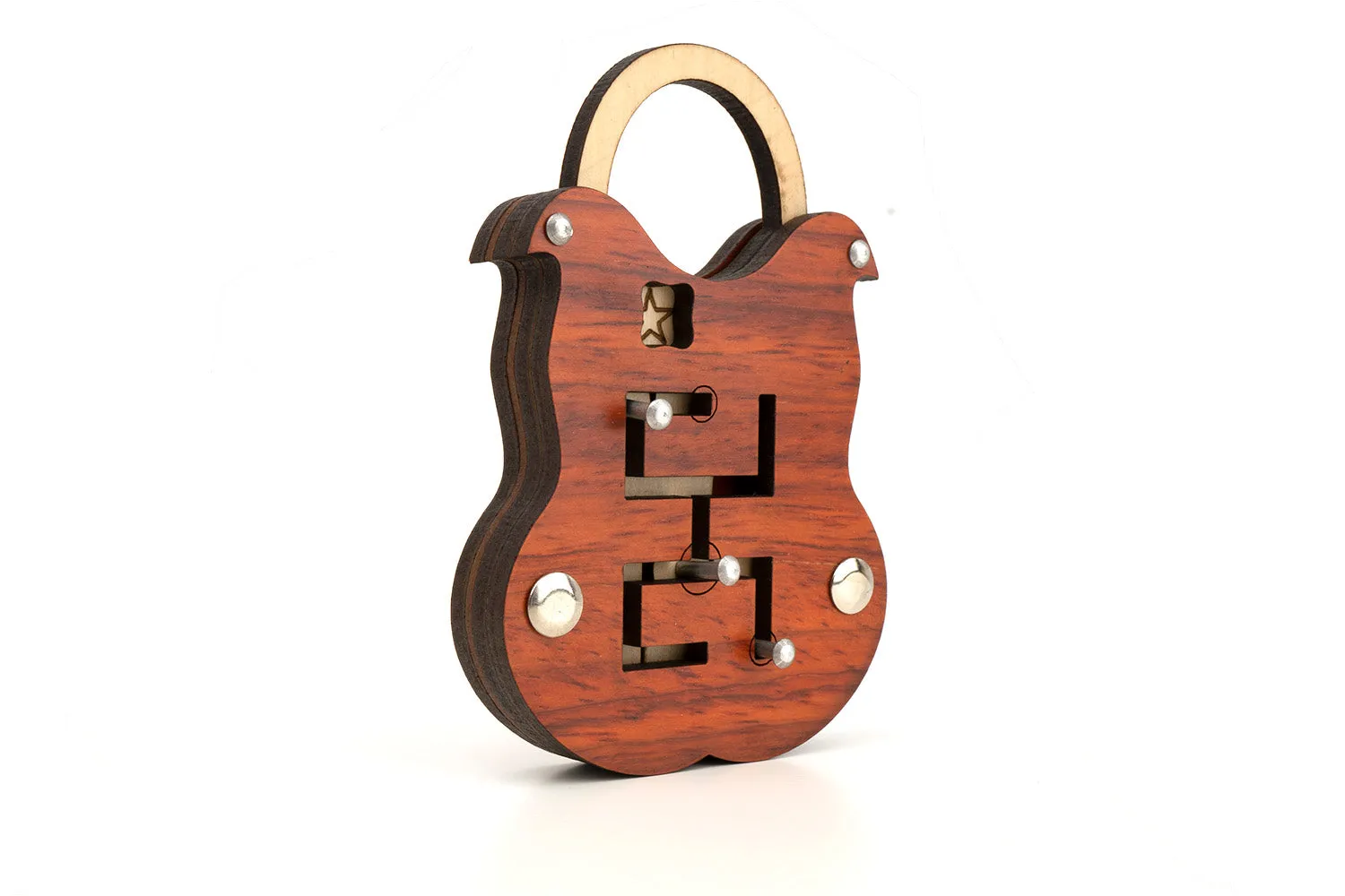 Sliding Lock Puzzle - Trick Puzzle Maze Lock