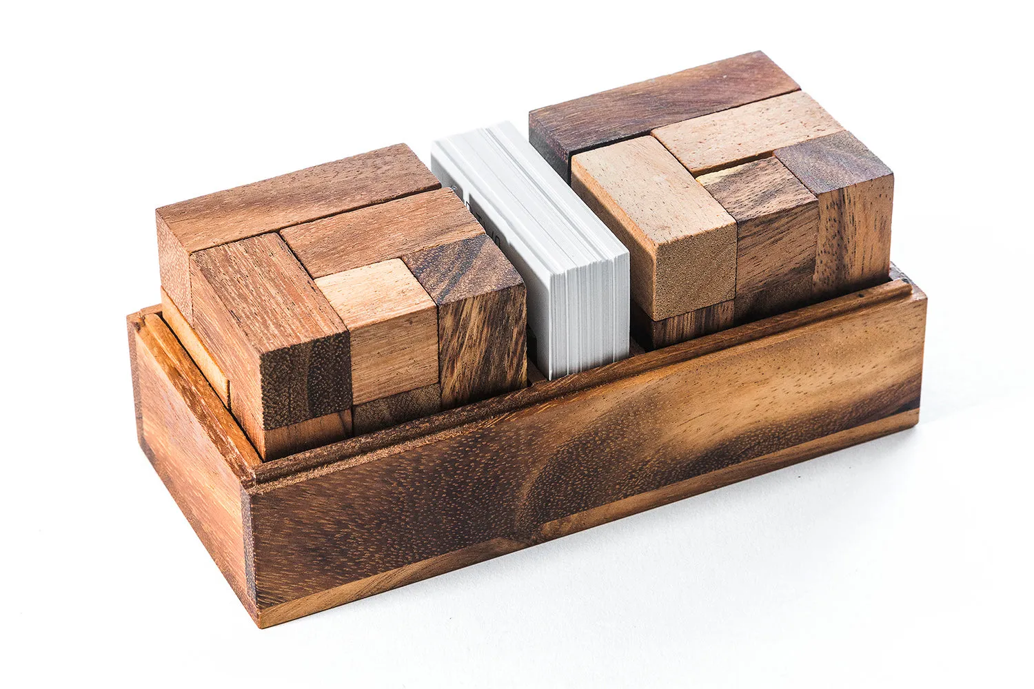 Soma Cube Puzzle - two sets with 50 challenge cards